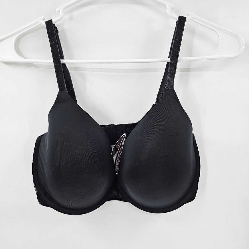 Victoria's Secret uplift semi demi bra black 34DD